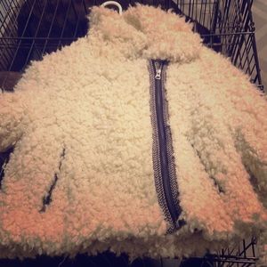 Free People Faux Fur Fuzzy Cruella Coat NWOT Small